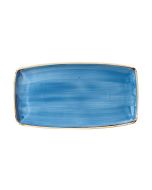 Churchill Stonecast Rectangular Plates Cornflower Blue 350 x 185mm (6 Pack) SCFSOP141