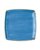 Churchill Stonecast Deep Square Plates Cornflower Blue 265mm (6 Pack) SCFSDS101