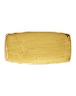 Churchill Stonecast Rectangular Plates Mustard Seed Yellow 295 x 150mm (12 Pack) SMSSOP111