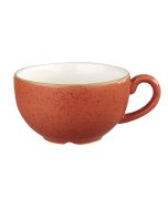 Churchill Stonecast Cappuccino Cups Spiced Orange 12oz (12 Pack) SSOSCB281