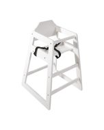 Bolero Wooden High Chair Antique White Finish DL833
