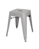 Bolero Bistro Galvanised Steel Low Stool (4 Pack) DL875