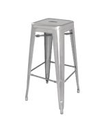 Bolero Bistro Galvanised Steel High Stool (4 Pack) DL876