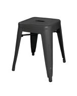 Bolero Bistro Steel Low Stool Black (4 Pack) DL880