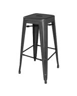 Bolero Bistro Steel High Stool Black (4 Pack) DL881
