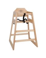 Bolero Wooden Highchair Natural Finish DL900