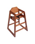 Bolero Wooden Highchair Dark Wood Finish DL901