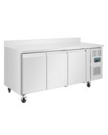 Polar U-Series Triple Door Counter Freezer with Upstand 417Ltr