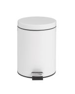 Bolero Pedal Bin White 5Ltr DP038