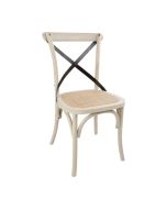 Bolero Bentwood Chairs with Metal Cross Backrest (2 Pack) DR306