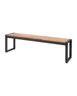 Bolero Acacia Wood and Steel Industrial Benches 1600mm (2 Pack) DS158