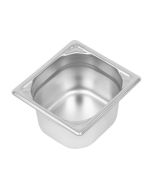 Vogue Heavy Duty Stainless Steel 1/6 Gastronorm Tray 100mm