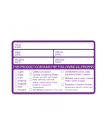 Combined Food Prep & Allergen Warning Labels - Roll of 500 - DY075