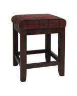 Bolero Dale Low Stools Claret Tartan (2 Pack) DY720