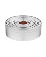 Vogue Round Plain Pastry Cutter Set (11 pack)