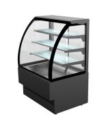 Sterling Pro EVO90 Chilled Patisserie Counter Curved Glass - Black