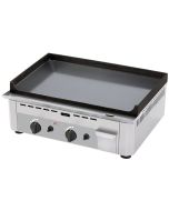 Diverso WR-GP60-SS Gas griddle plate, double, enamelled