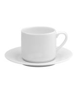 Glacier Bone China Espresso Cup & Saucer (pack of 6)