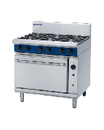 Blue Seal Evolution G56D - Gas 6 Burner Range with Gas Convection Oven 900mm