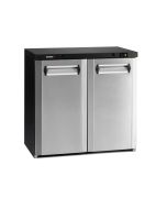 Gamko LG3-250CS Maxiglass Low Height Stainless Steel Double Door Bottle Cooler, 204 Litres