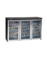 Gamko LG3-315GCS Maxiglass Low Height Stainless Steel Framed Glass Triple Door Bottle Cooler, 338 Litres