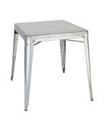 Bolero Bistro Galvanised Steel Square Table 668mm (Single) GC866