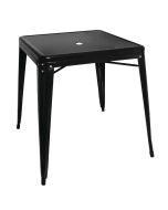 Bolero Bistro Steel Square Table Black 668mm (Single) GC867