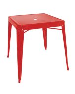 Bolero Bistro Square Steel Table Red 668mm (Single) GC868
