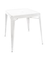 Bolero Bistro Square Steel Table White 668mm (Single) GC869