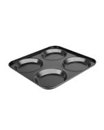 Vogue Carbon Steel Non-Stick Yorkshire Pudding Tray 4 Cup