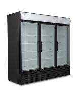 Blizzard GDF1800 Triple Hinged Glass Door Freezer Display Merchandiser 
