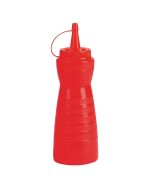 Vogue Red Lidded Sauce Bottle