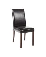 Bolero Faux Leather Dining Chair Black (2 Pack) GF954