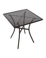 Bolero Black Steel Patterned Square Bistro Table 700mm GG706