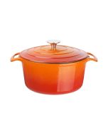 Vogue Orange Round Casserole Dish 4Ltr