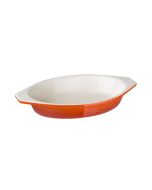 Vogue Orange Oval Cast Iron Gratin 650ml