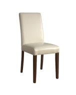 Bolero Faux Leather Dining Chairs Cream (2 Pack) GH444