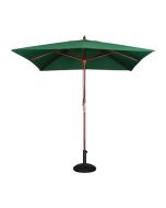 Bolero Square Double Pulley Parasol 2.5m Diameter Green GH989
