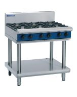 Blue Seal Evolution Cooktop 6 Open Burners LPG on Stand 900mm G516D-LS/L