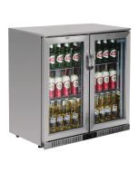 Polar G-Series Back Bar Cooler with Hinged Doors Stainless Steel 208Ltr