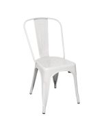 Bolero Bistro Steel Side Chair White (4 Pack) GL332