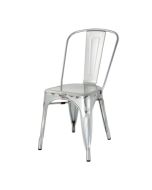 Bolero Bistro Galvanised Steel Side Chairs (4 Pack) GL338