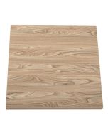 Bolero Pre-drilled Square Tabletop Antique Natural 600mm GR325