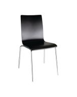 Bolero Black Square Back Side Chair (4 Pack) GR345