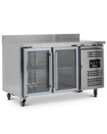 Blizzard HBC2CR 2 Glass Door GN1/1 Prep Fridge 282L