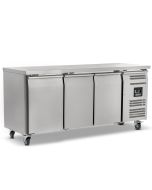 Blizzard HBC3NU Refrigerated 3 Door Prep Counter - No upstand