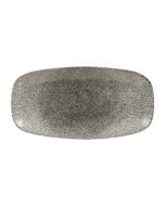 Churchill Studio Prints Raku Rectangular Plates Quartz Black 355mm (6 Pack) RKBQXO141
