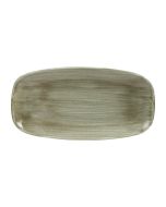 Churchill Stonecast Patina Antique Rectangular Plates Green 298mm (12 Pack) PABGXO111