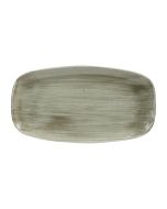 Churchill Stonecast Patina Antique Rectangular Plates Green 355mm (6 Pack) PABGXO141