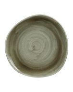 Churchill Stonecast Patina Antique Organic Round Plates Green 286mm (12 Pack) PABGOG111